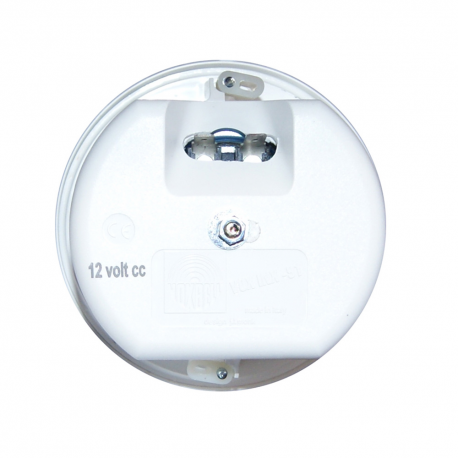 Flush-mounted 12 V white trumpet