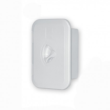 Niche en ABS blanc avec porte et poignée de fermeture