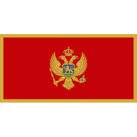 Bandiera Montenegro in tessuto stamina di poliestere 100 %