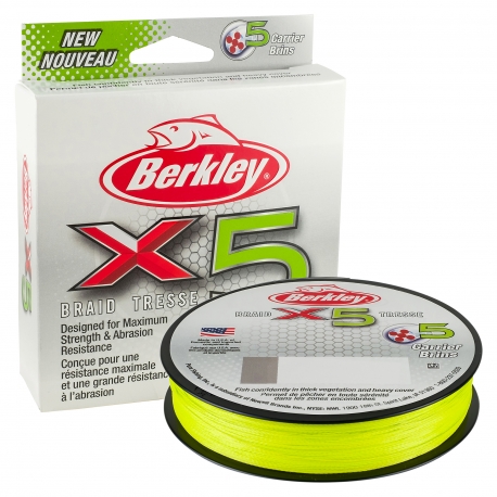 Berkley X5 Braid 0.14MM trecciato da 300M FLGRN