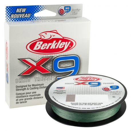Berkley X9 Braid 0.12MM tressé 150M GRN