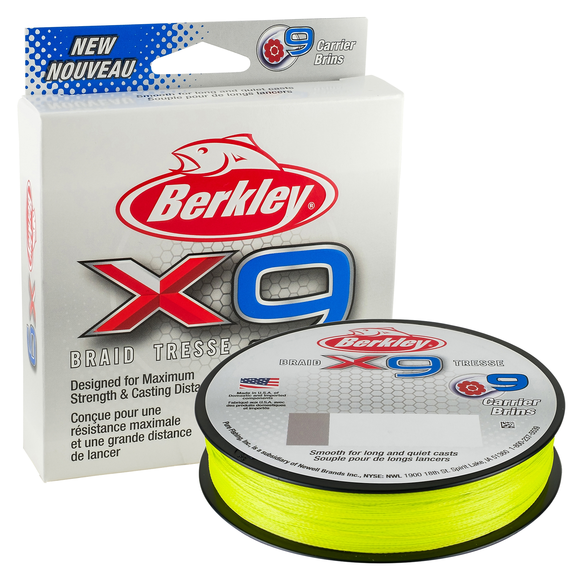 Berkley X9 Braid 0.30MM trecciato da 150M FLGRN