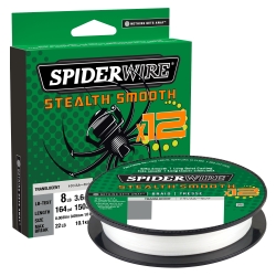 SpiderWire Stealth Smooth 12 Tresse 0.15MM tressée 150M TRNS