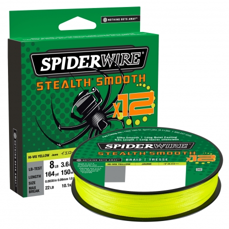 SpiderWire Stealth Smooth 12 Braid 0.05MM trecciato 150M HVYEL