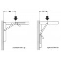 Folding table stand