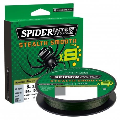 SpiderWire Stealth Smooth 8 Braid 0.07MM trecciato 150M GRN