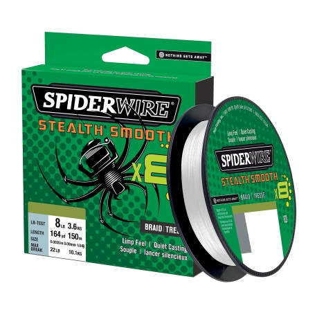 SpiderWire Stealth Smooth 8 Braid 0.19MM trecciato 300M TRNS