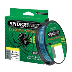 SpiderWire Stealth Smooth 8 Braid 0.11MM gevlochten 300M BLCAM