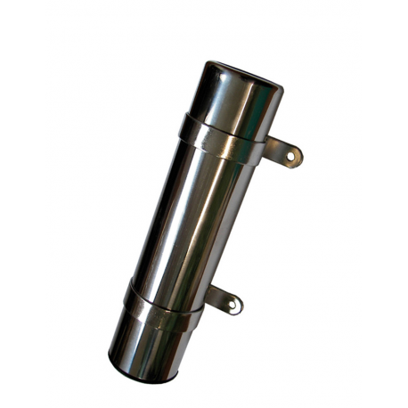 Fixed stainless steel wall-mounted rod holder