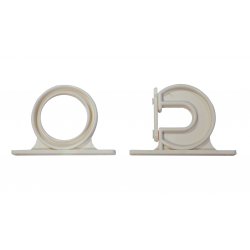 Soporte de cama de descanso blanco para montaje en la pared o en el techo