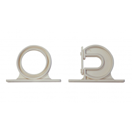 Soporte de cama de descanso blanco para montaje en la pared o en el techo