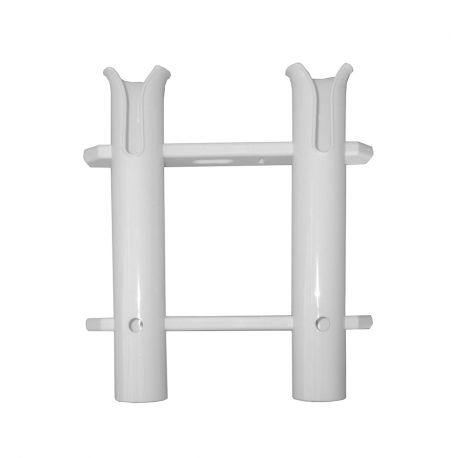 Portacañas de pared para dos personas blanco
