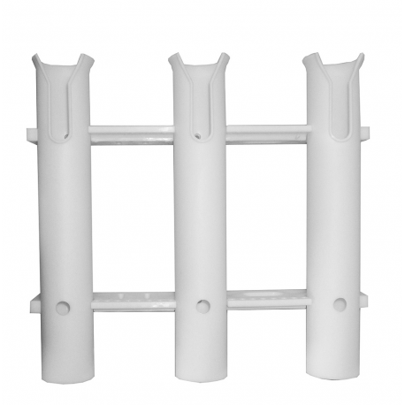 Portacañas de pared para tres personas blanco