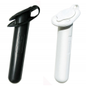 White ABS built-in rod holder