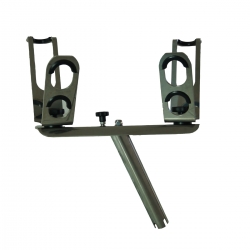 Dérive vivante avec deux porte-cannes et accouplement encastré à 30° - Jonian Sea