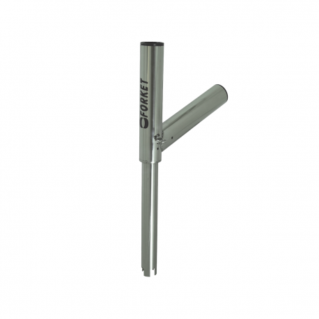 Porte-canne double FORKET avec raccord encastré à 0° - Jonian Sea