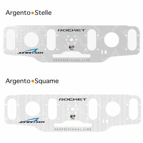 Rocket with three rod holders with recessed base - Jonian Sea