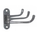 AISI 316 stainless steel coat hanger with 3 hooks