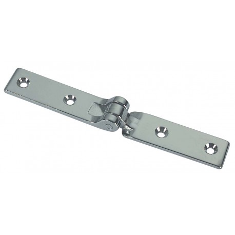 Chromed brass hinge for ladders