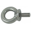Golfare maschio ad occhio circolare in acciaio inox AISI 316 con perno filettato