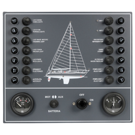 Cuadro eléctrico con 14 consumidores