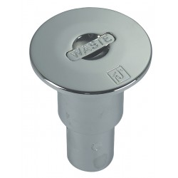 Chromium plated brass drain plug in accordance with international standard ISO/ DIS 8099-1.