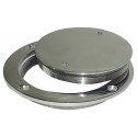 Watertight inspection cap in mirror-polished AISI 316 stainless steel
