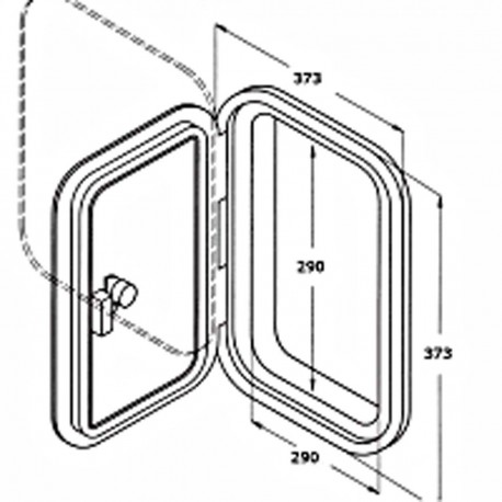 Escotilla de inspección transitable Apertura de 180º o apertura total con escotilla extraíble