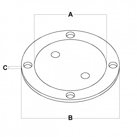 Bouchon d'inspection étanche en acier inoxydable AISI 316 poli miroir