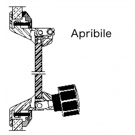 Oblò Flush Portlight rettangolare con bordi arrotondati