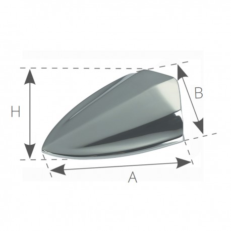 Presa aria in ottone cromato