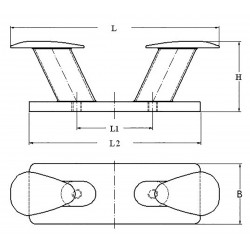 Polished stainless steel bollard 2