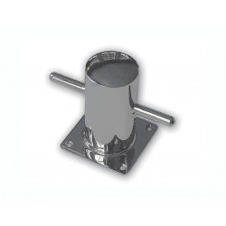 Poller aus poliertem Edelstahl AISI 316
