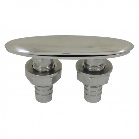 AISI 316 stainless steel retractable bollard completely flush with the surface