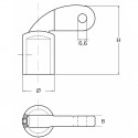 Raccord mâle en acier inoxydable AISI 316
