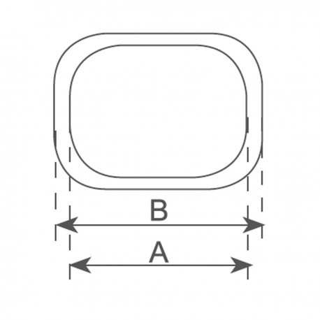Profile manhole in anodized light alloy