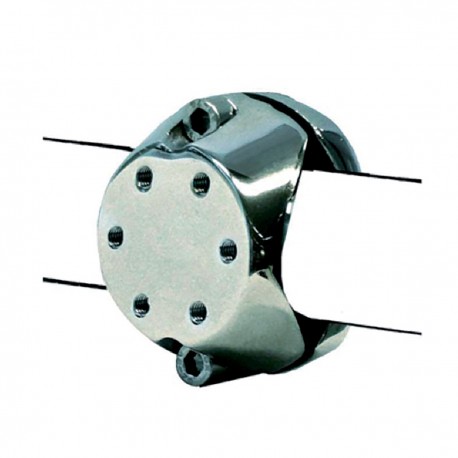 Clamp in stainless steel AISI 316 support for fixing accessories on pulpits or roll-bars