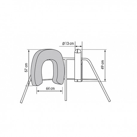 Aufblasbare Hufeisen-Rettungsboje zur Rettung eines über Bord gegangenen Mannes