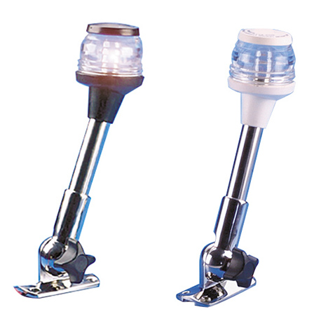 Collapsible pole with base