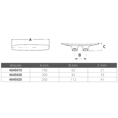 Bitte a galloccia in acciaio con prigionieri