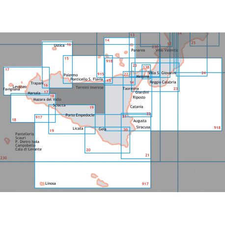 Nautical chart - Sicily