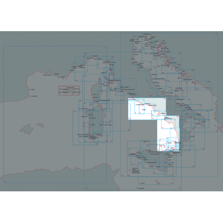 Carte marine - Mer Tyrrhénienne centrale et méridionale