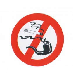 Niet roken stickers