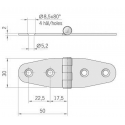 Hengsel mm.100x30
