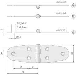 Sarana 140x40 mm 2