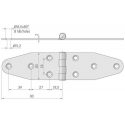Hengsel mm.180x40
