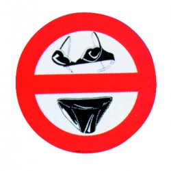 Signes adhésifs Interdiction des slips et des soutiens-gorge
