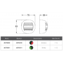 Luz led serie delfi