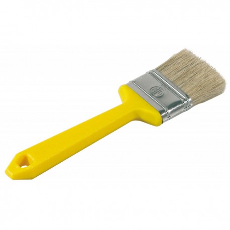 Professional brush with plastic handle
