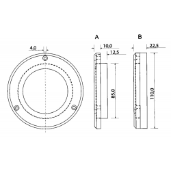 Faretto subacqueo a led 2